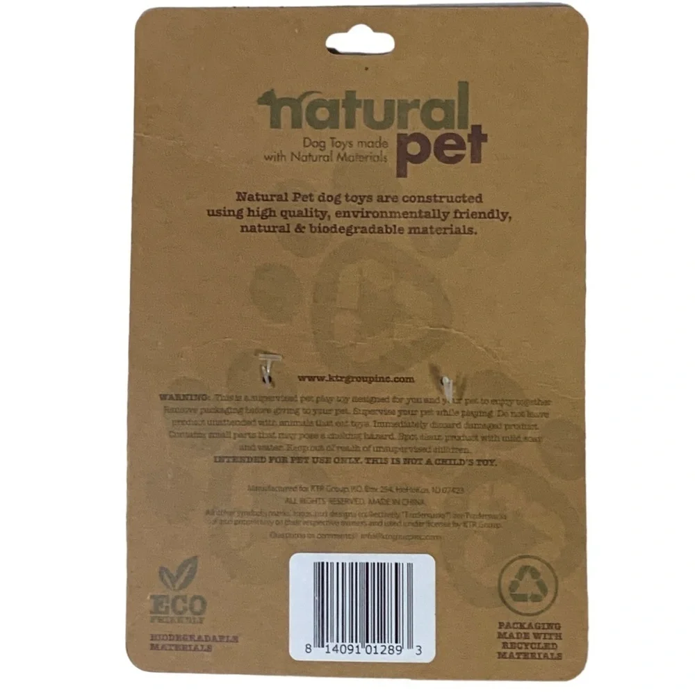 Natural Pet Rope Dog Toy Heavy Duty Fetch Tug Bone Made with Natural Materials